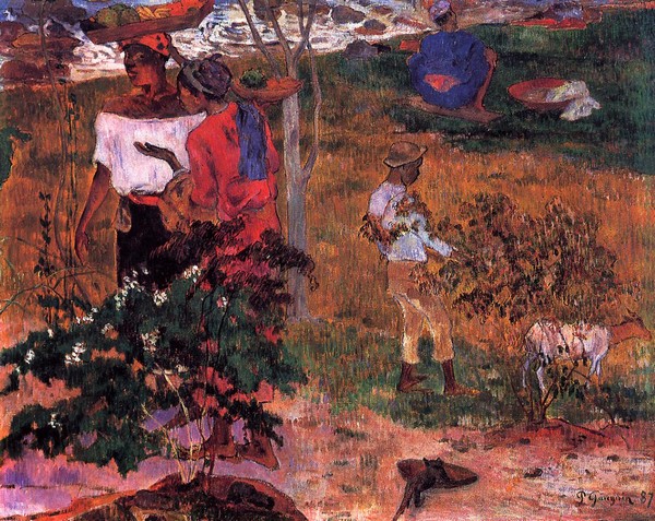 Tropical Conversation - Paul Gauguin Painting